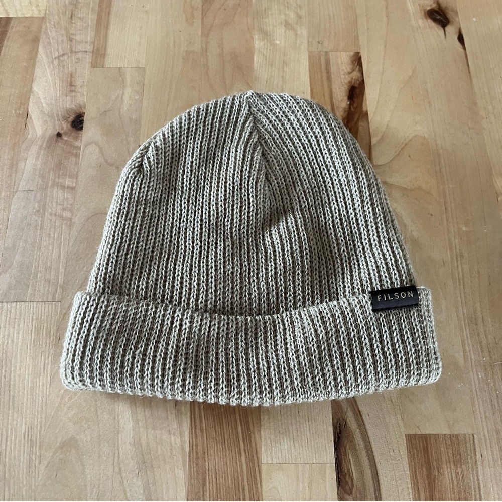 Filson Wool Watch Cap Tan Beanie